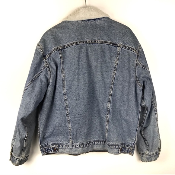 [Sold] Vintage Levi’s Trucker Jean Jacket Sherpa - Picture 2 of 8